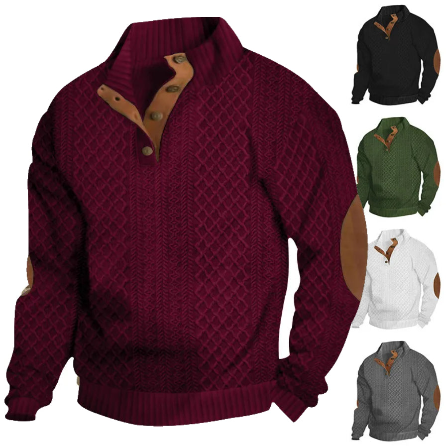 Autumn sale discount 70% - Men's  Long Sleeve Cashmere Sports Sweater