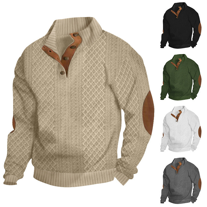 Autumn sale discount 70% - Men's  Long Sleeve Cashmere Sports Sweater