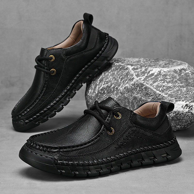 ⏰Promotion 70% OFF - LarucoartoTM Men's Orthopedic Comfortable Genuine Leather Slip On Walking Shoes