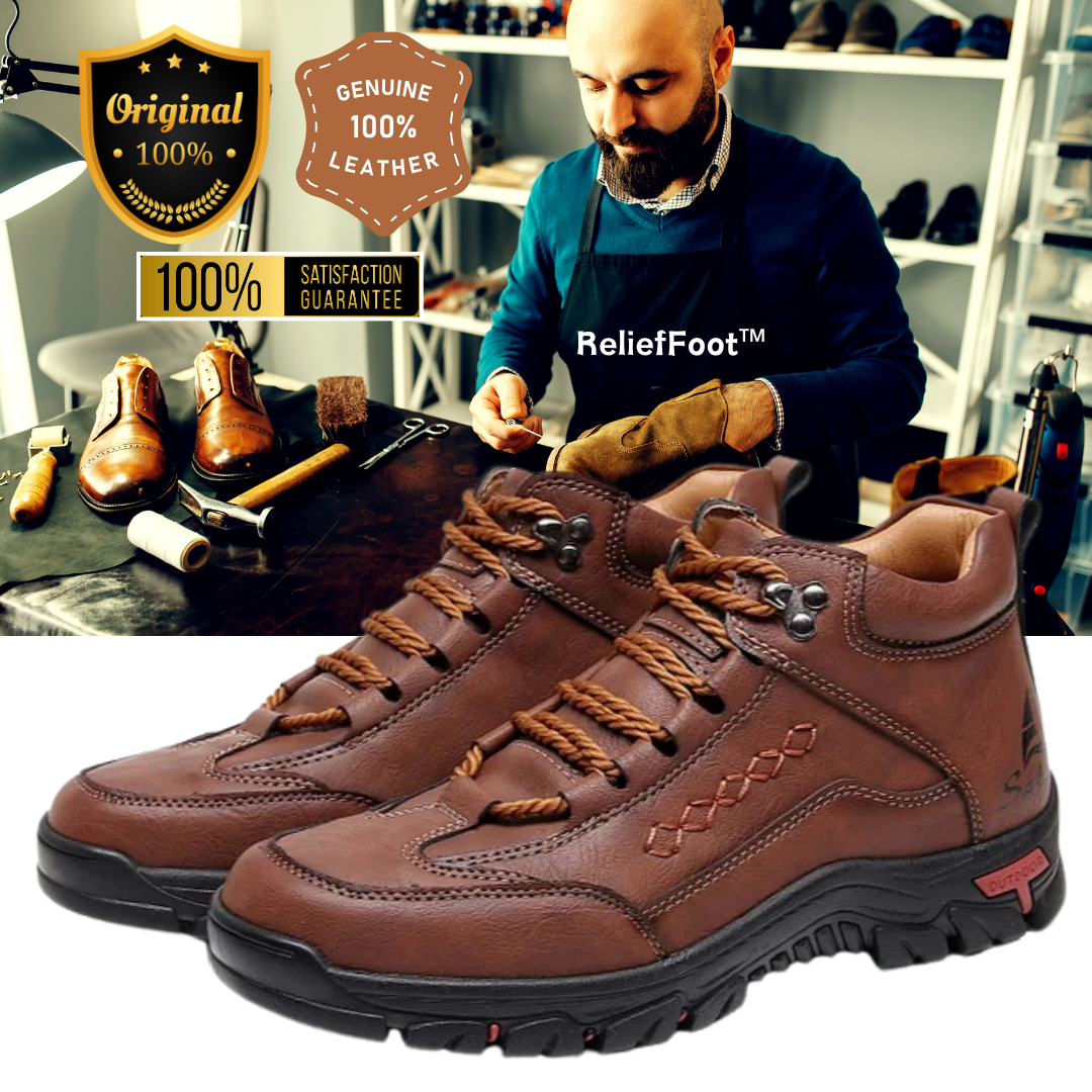 (🔥CLEARANCE SALE - 70% OFF)Men's Comfortable Wear-resistant Orthopedic Hand-sewn Leather Shoes