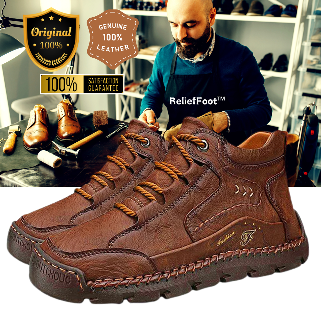 (🔥CLEARANCE SALE - 70% OFF)Handcrafted Men's Leather Shoes - Relieve Foot Pain