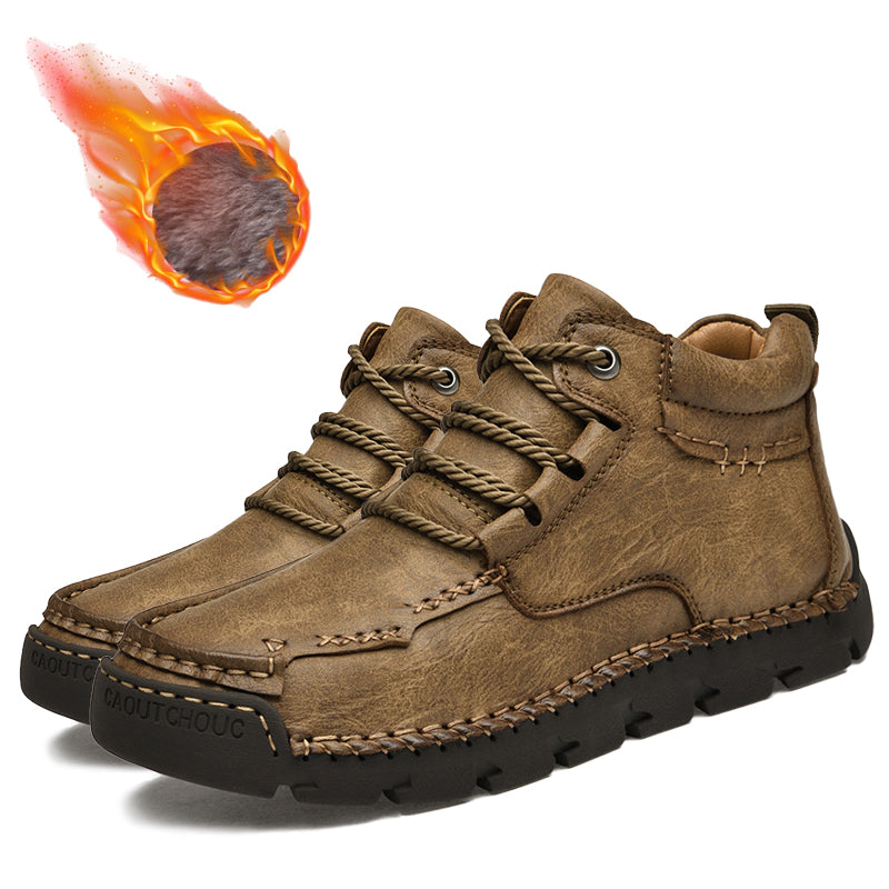 (🔥CLEARANCE SALE - 70% OFF)Men's Hand-Sewn Wear-Resistant Waterproof Cowhide Shoes