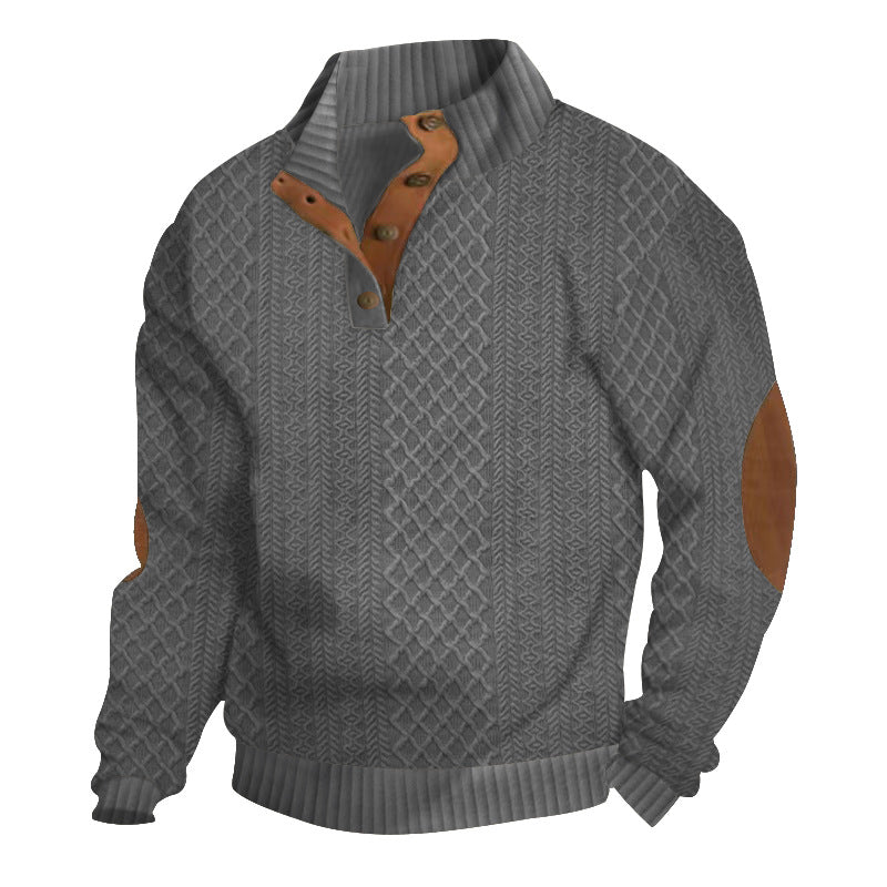 Autumn sale discount 70% - Men's  Long Sleeve Cashmere Sports Sweater