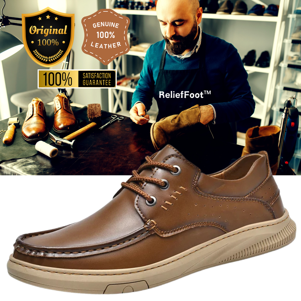 ReliefFootTM Handmade Men's non-slip soft-soled Cowhide leather loafs(Limited 70%off ⏰)