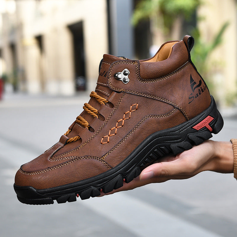 (🔥CLEARANCE SALE - 70% OFF)Men's Comfortable Wear-resistant Orthopedic Hand-sewn Leather Shoes