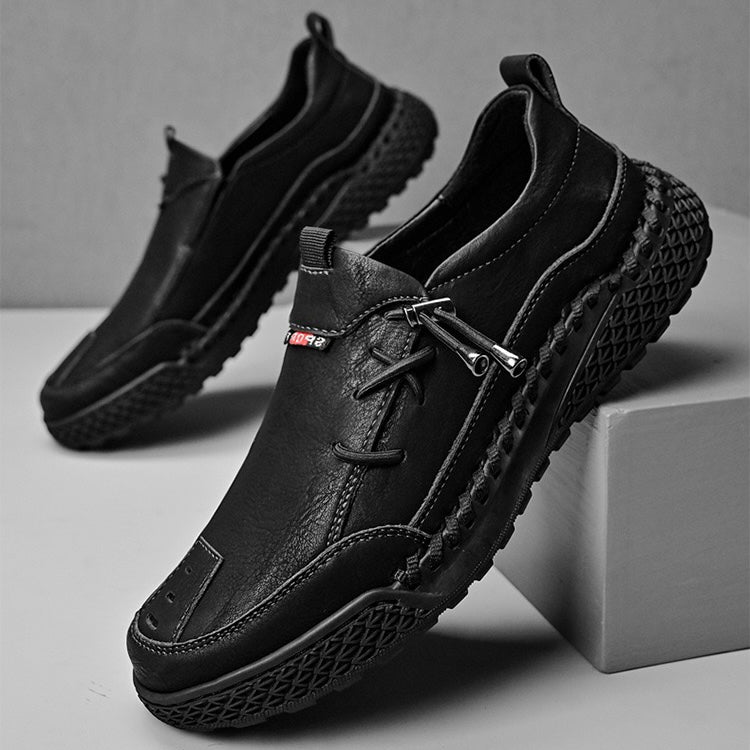 ReliefFootTM⏰Promotion - 70% OFF🔥Men's Handmade Genuine Leather Glue-Free Slip-on Orthopedic Shoes