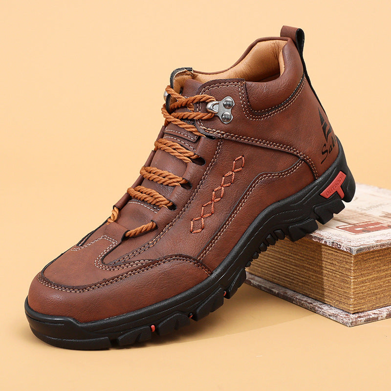 (🔥CLEARANCE SALE - 70% OFF)Men's Comfortable Wear-resistant Orthopedic Hand-sewn Leather Shoes