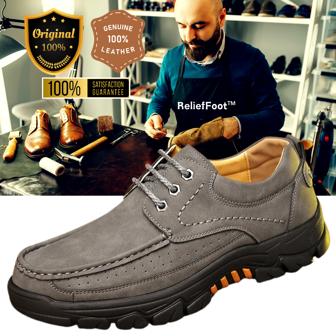 ⏰Promotion 70% OFF - 2024 Upgrade Men's Orthopedic Comfortable Casual Genuine Leather Slip On Loafers (Lace-up)