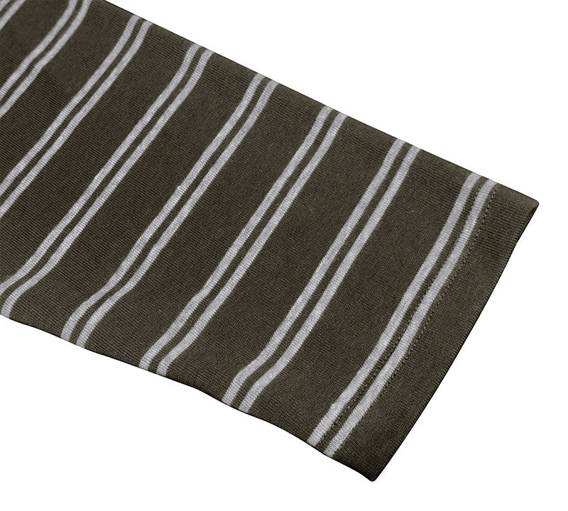 Clearance sale 70% off - Men’s High-Quality Cotton Striped Henley Button Shirt