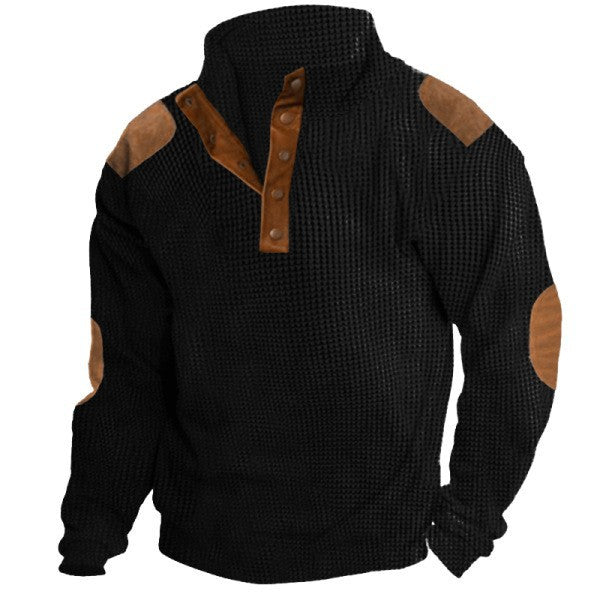 Clearance Sale - Men's Basic Corduroy Vintage Button Down Shirt with Elbow Patches