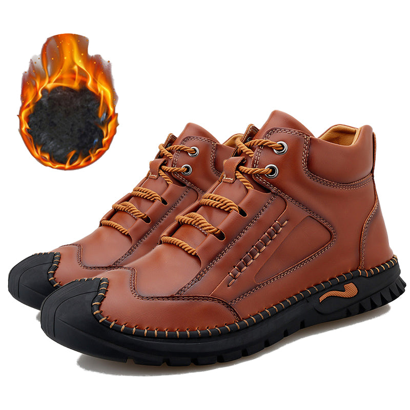 (🔥CLEARANCE SALE - 70% OFF)-Stitched Hand-Sewn Cowhide Medical Shoes - Increase Muscle Relaxation