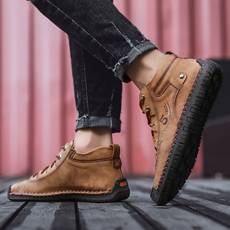 ReliefFootTM⏰Promotion - 70% OFF🔥Soft Leather Vintage Orthotic Shoes for Men