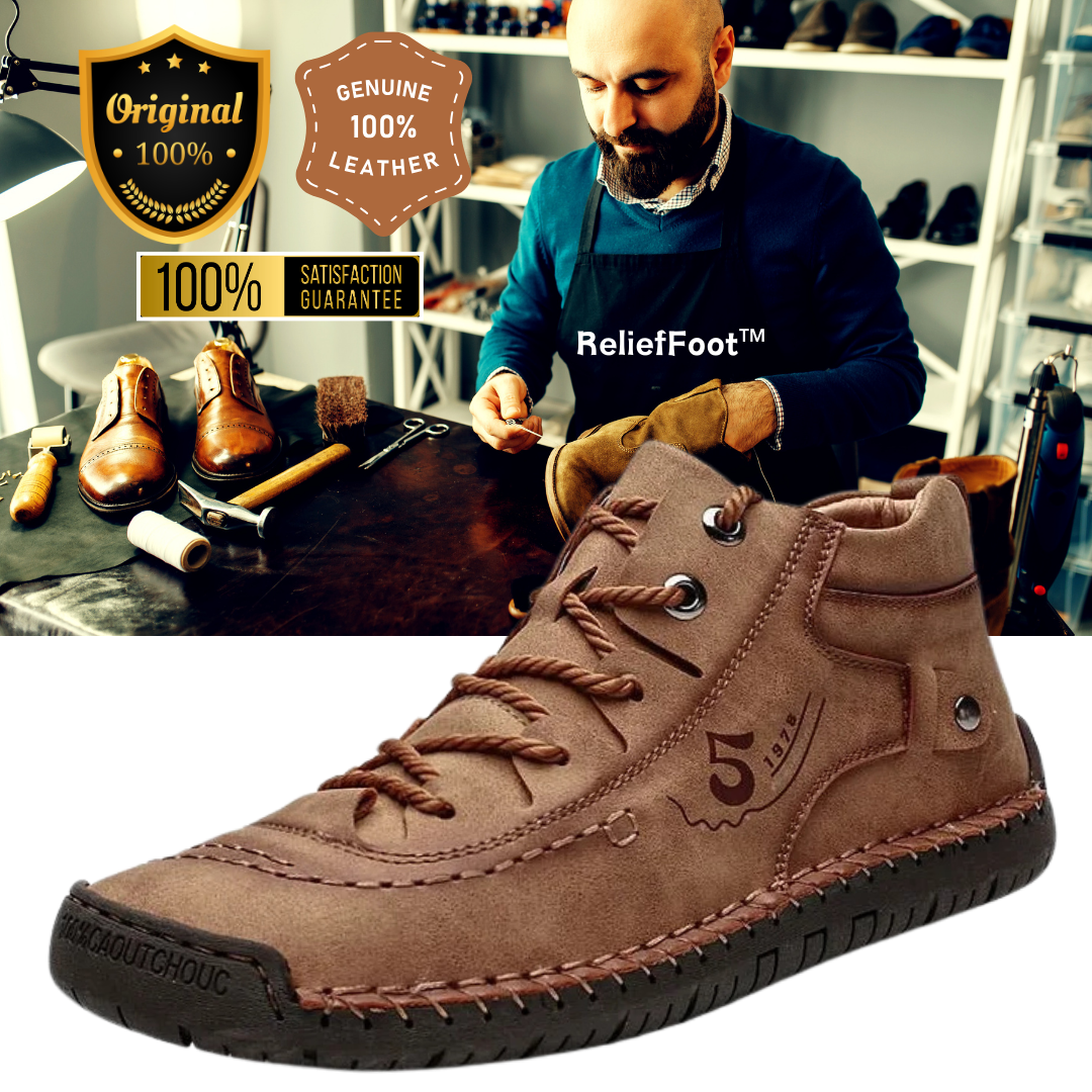 ReliefFootTM⏰Promotion - 70% OFF🔥Soft Leather Vintage Orthotic Shoes for Men