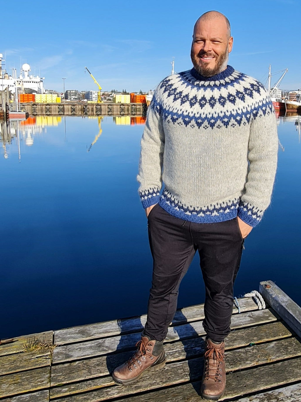 Seifur - Icelandic Sweater - Ash/Blue