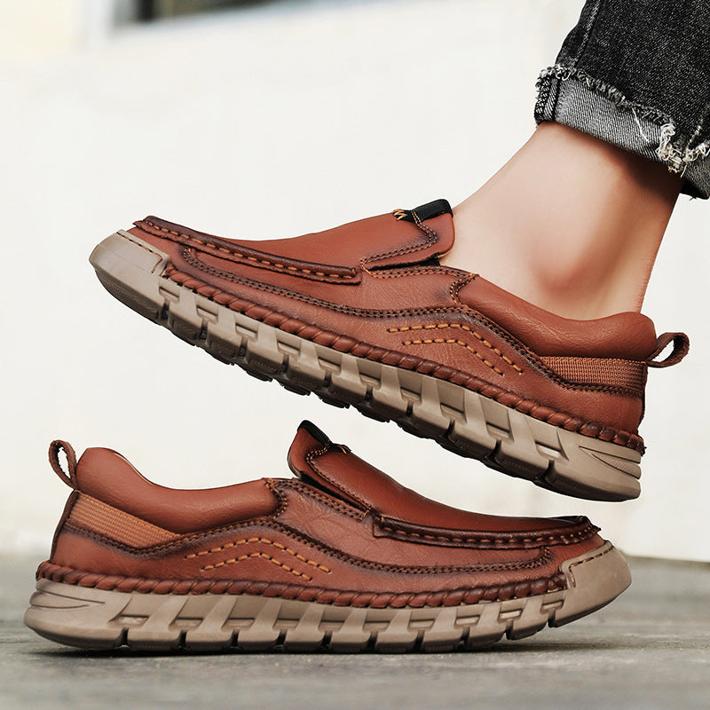 ⏰Promotion 70% OFF - 2025 Spring Men's Orthopedic Comfortable Genuine Leather Slip On Walking Shoes