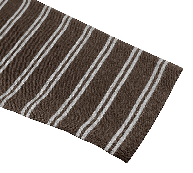 Clearance sale 70% off - Men’s High-Quality Cotton Striped Henley Button Shirt