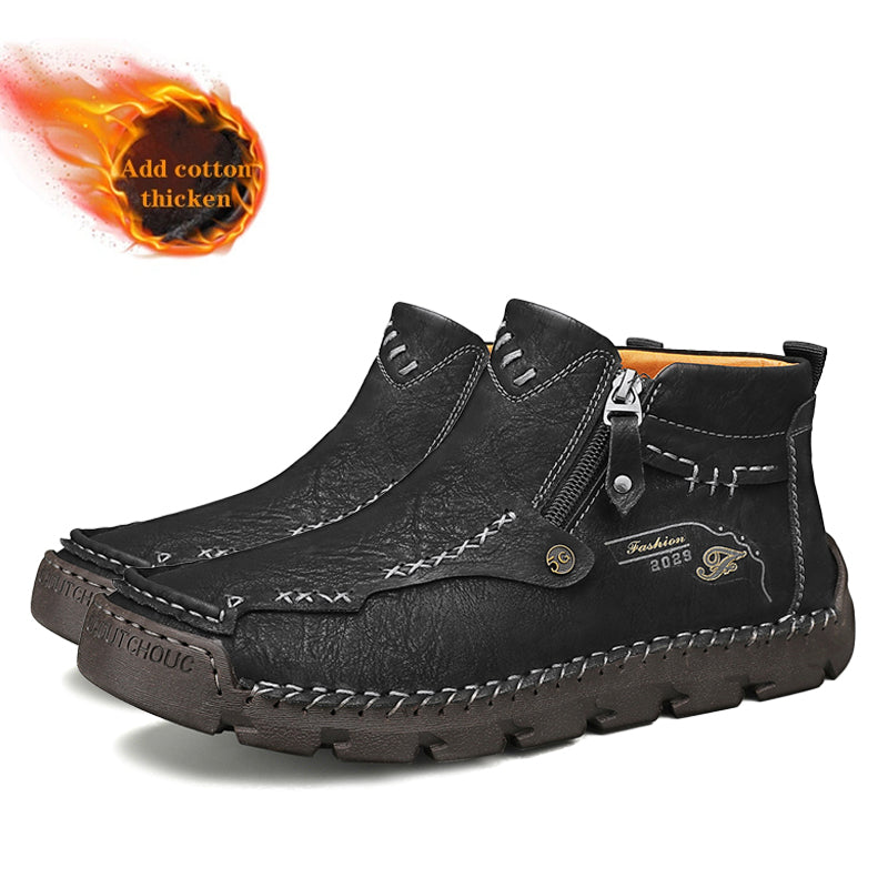 (🔥CLEARANCE SALE - 70% OFF)Men's Casual Handmade Leather Boots - Prevent Foot Diseases