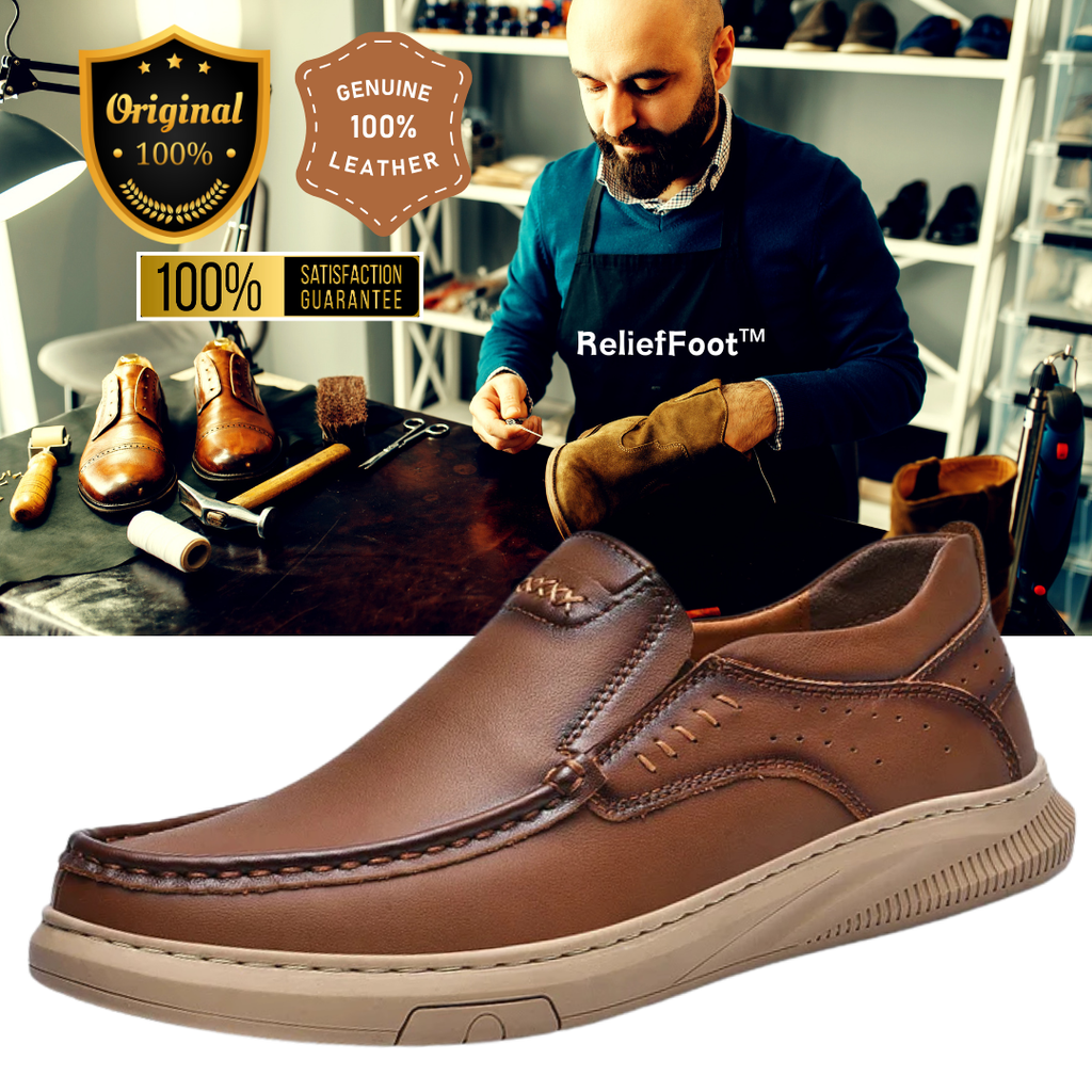 ReliefFootTM Handmade Men's non-slip soft-soled Cowhide leather loafs(Limited 70%off ⏰)