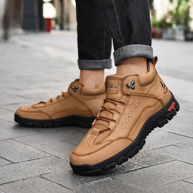 (🔥CLEARANCE SALE - 70% OFF)Men's Comfortable Wear-resistant Orthopedic Hand-sewn Leather Shoes