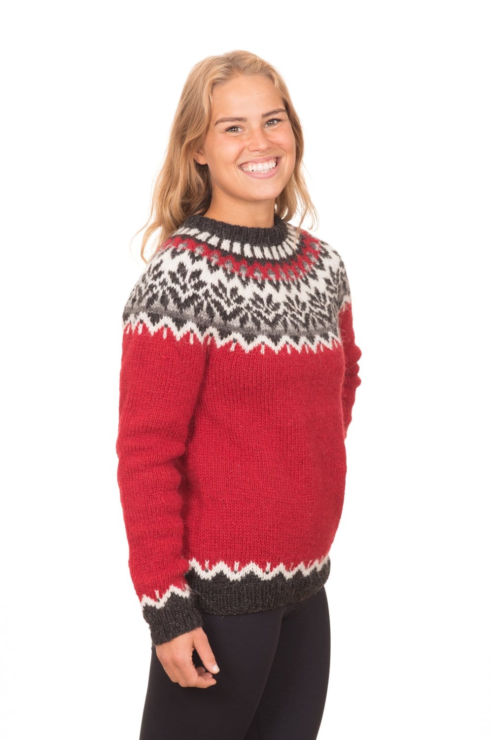 Gersemi - Icelandic Sweater -Red