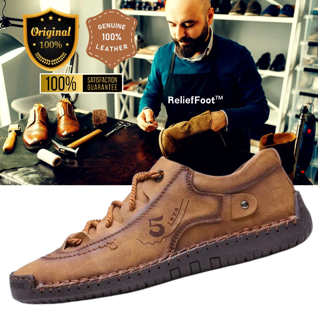 ReliefFootTM⏰Promotion - 70% OFF🔥Leather Orthopedic Shoes Men Leather Winter Boots