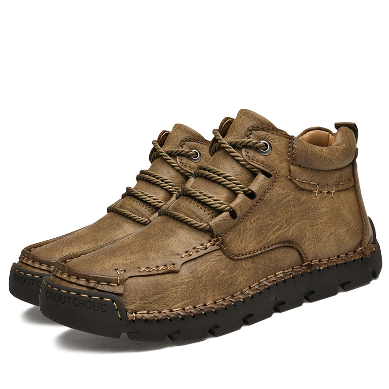 (🔥CLEARANCE SALE - 70% OFF)Men's Hand-Sewn Wear-Resistant Waterproof Cowhide Shoes