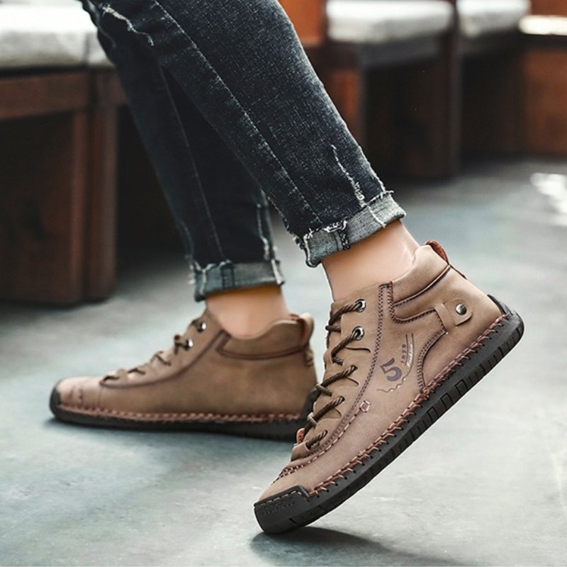 ReliefFootTM⏰Promotion - 70% OFF🔥Soft Leather Vintage Orthotic Shoes for Men