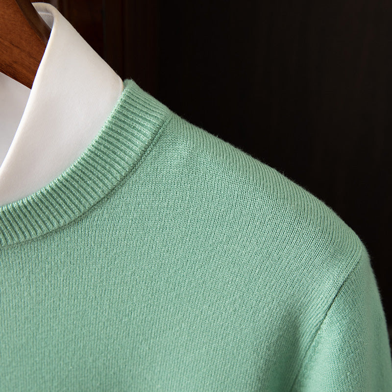 Men's Long Sleeve Cashmere Sweater