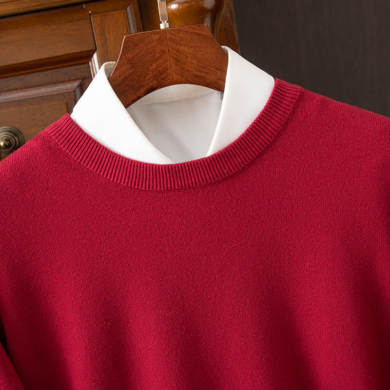 Men's Long Sleeve Cashmere Sweater