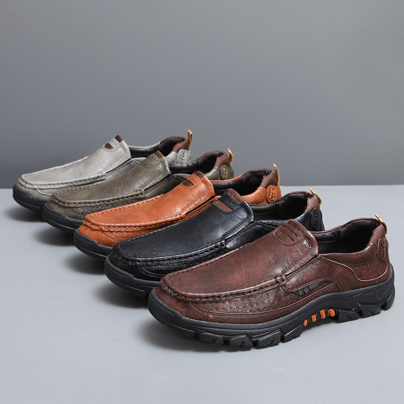 ⏰Promotion 70% OFF - 2024 Upgrade Men's Orthopedic Comfortable Casual Genuine Leather Slip On Loafers