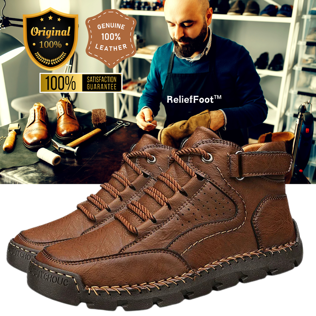 (🔥CLEARANCE SALE - 70% OFF) Men's Handcrafted Cowhide Shoes - Relieve Foot Pain