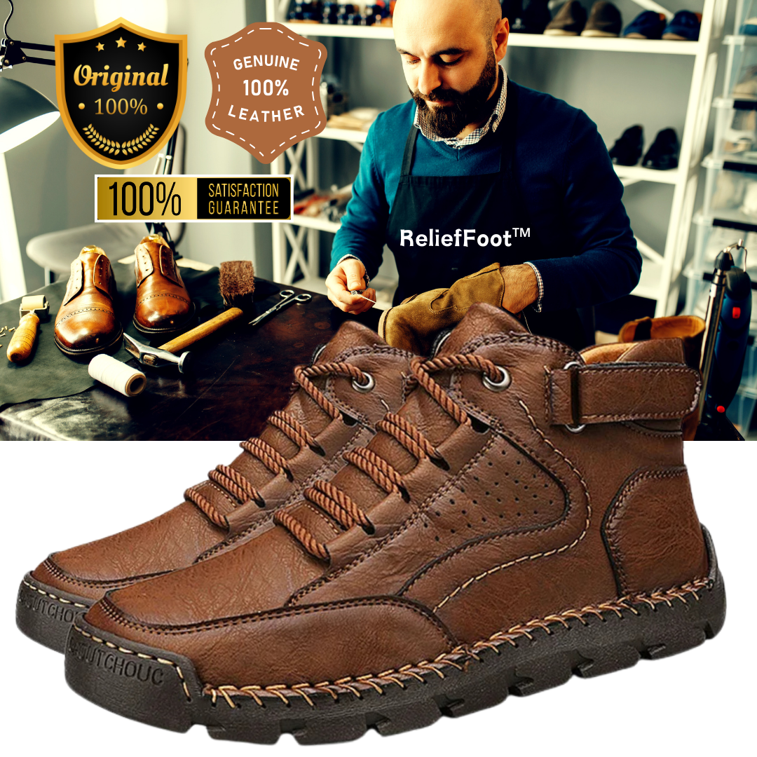 (🔥CLEARANCE SALE - 70% OFF) Men's Handcrafted Cowhide Shoes - Relieve Foot Pain