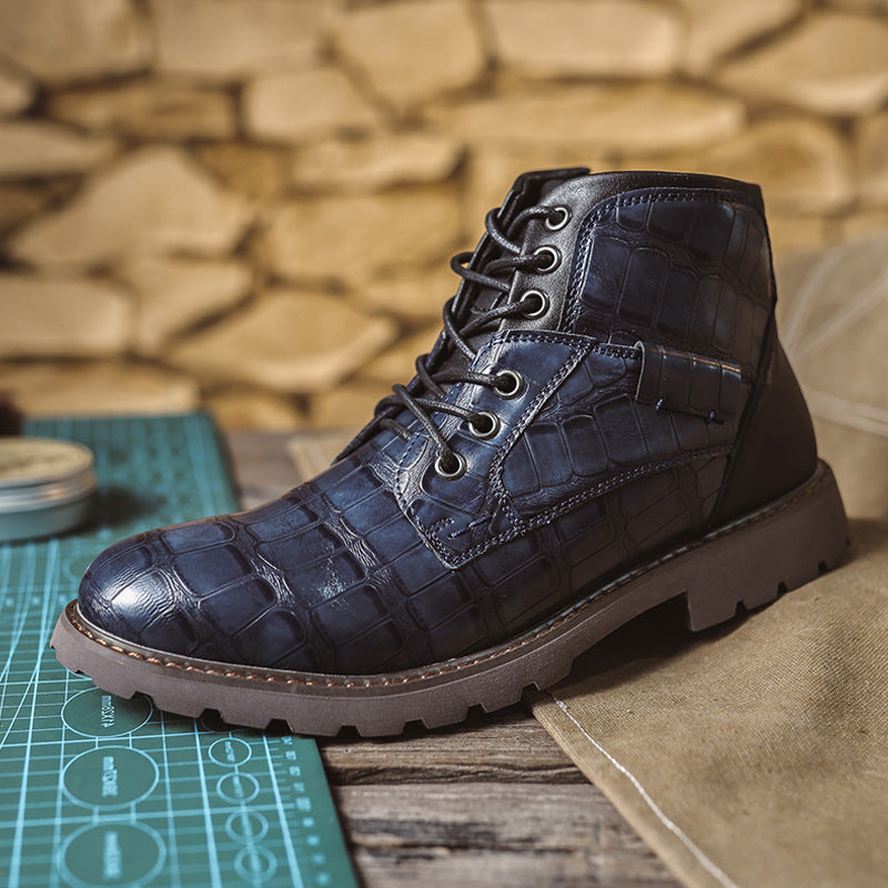 ⏰Promotion 70% OFF - Men's Orthopedic Comfortable Handmade Patchwork Genuine Leather Boots