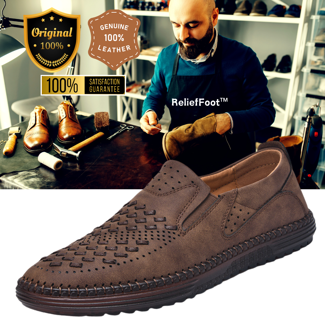 ⏰Promotion 50% OFF - 2025 Spring Men's Orthopedic Comfortable Casual Genuine Leather Slip On Loafers