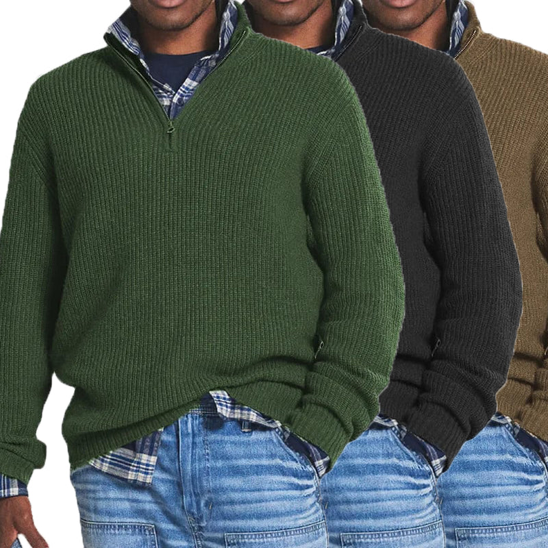 Men's Business Casual Zipper Sweatshirt