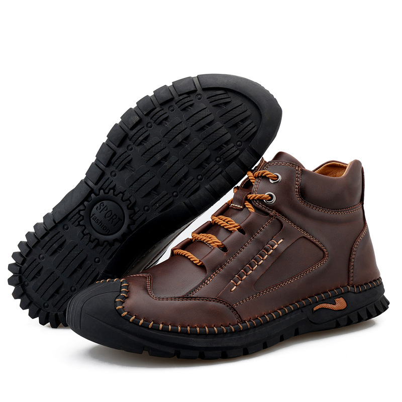 (🔥CLEARANCE SALE - 70% OFF)-Stitched Hand-Sewn Cowhide Medical Shoes - Increase Muscle Relaxation