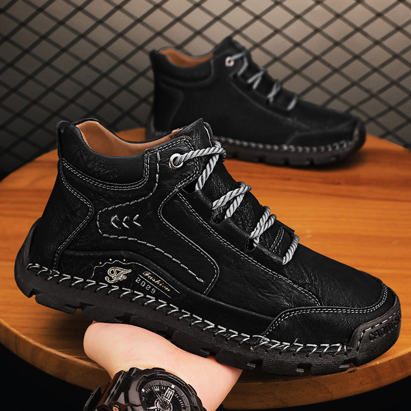 (🔥CLEARANCE SALE - 70% OFF)Handcrafted Men's Leather Shoes - Relieve Foot Pain