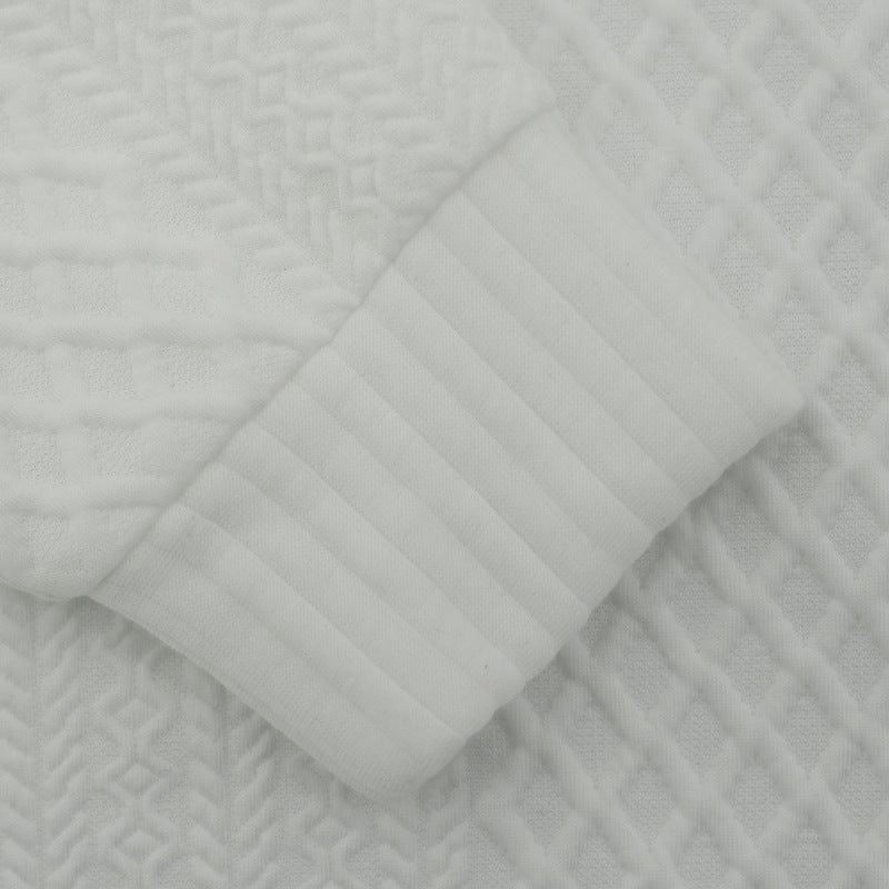 Men's Outdoor Casual Stand Cashmere Button Long Sleeve Sweater