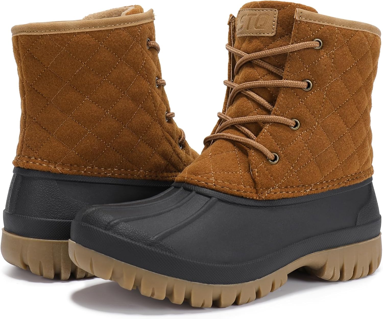 Duck Boots for Women Waterproof Winter Boots Quilted Snow Boots