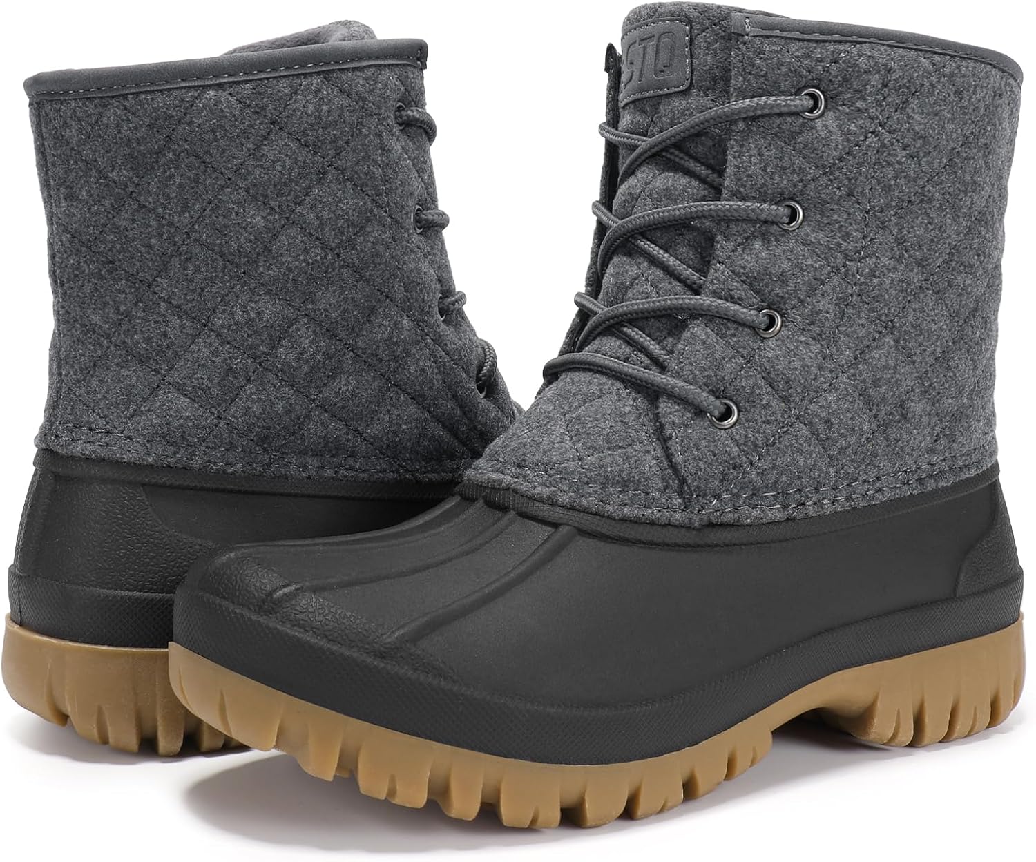 Duck Boots for Women Waterproof Winter Boots Quilted Snow Boots