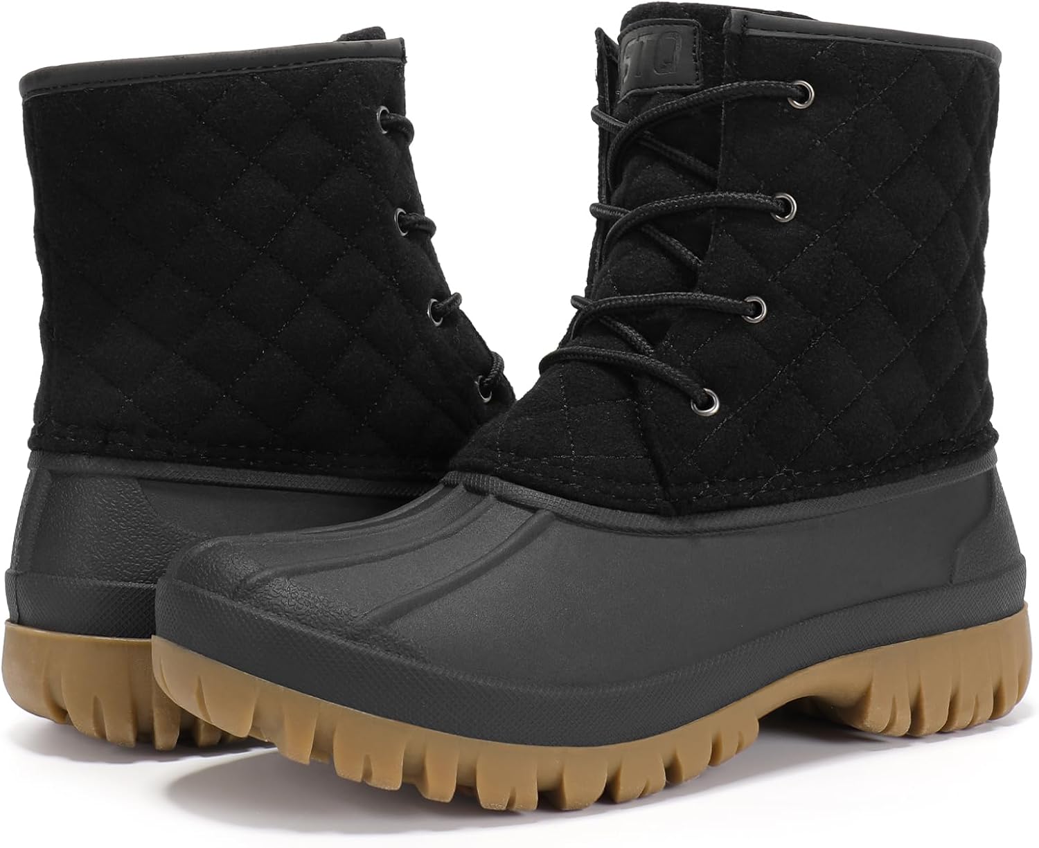 Duck Boots for Women Waterproof Winter Boots Quilted Snow Boots
