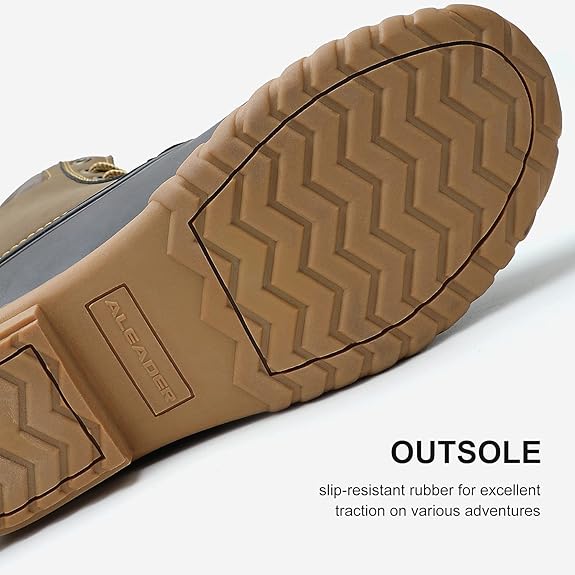 Mens Duck Boot | Waterproof Shell | Fur Lined Insulated Winter Snow Boot