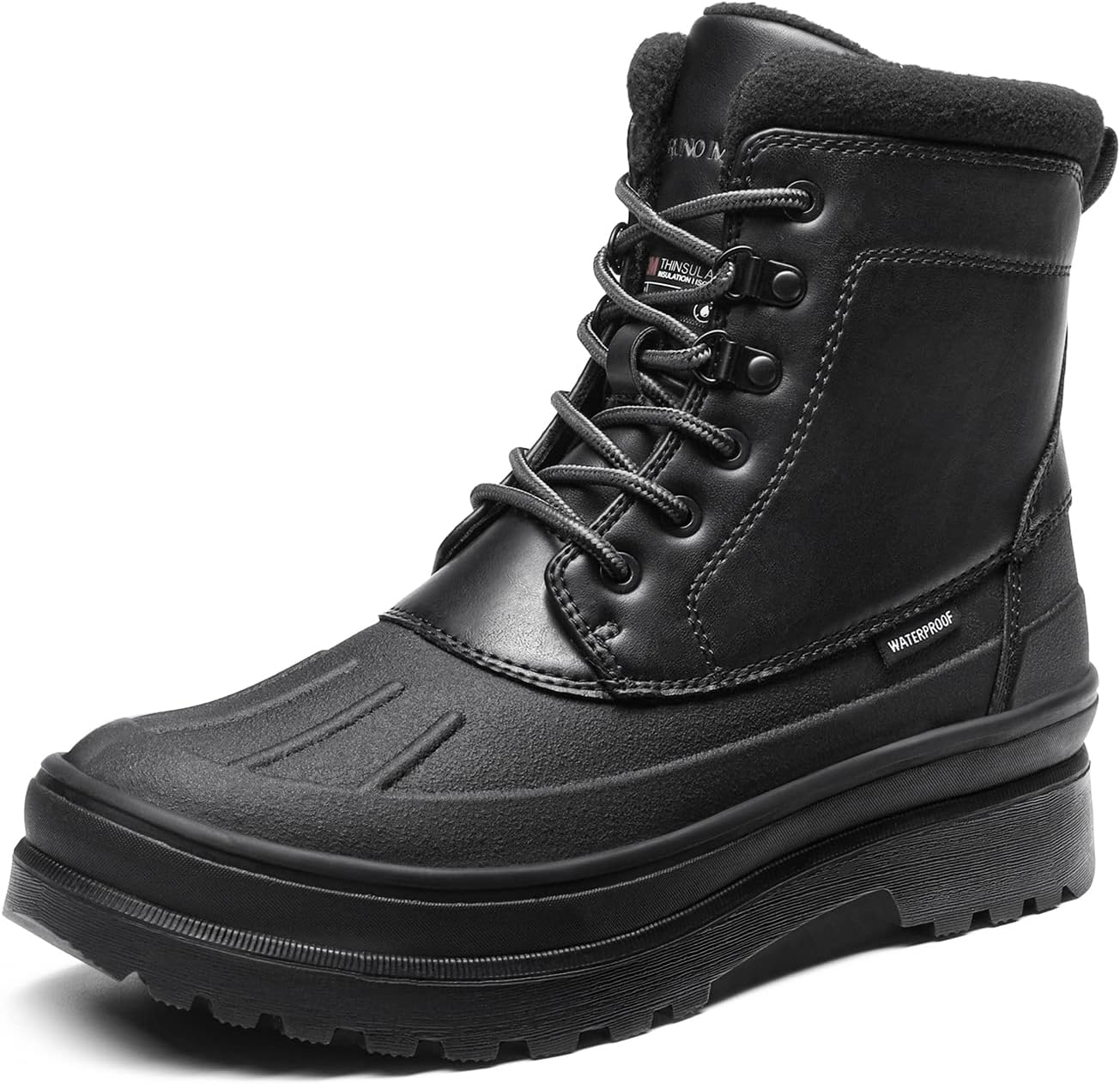 Bruno Marc Men's Insulated Waterproof Snow Boots Warm Fur Lined Outdoor Winter Boot