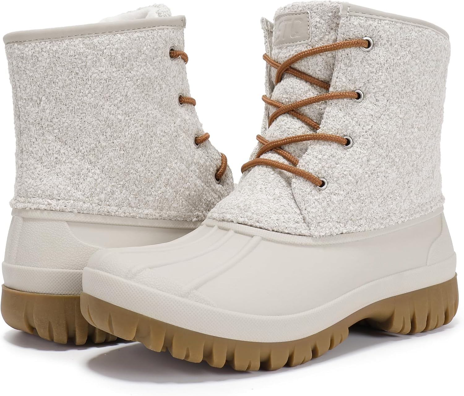 Duck Boots for Women Waterproof Winter Boots Quilted Snow Boots