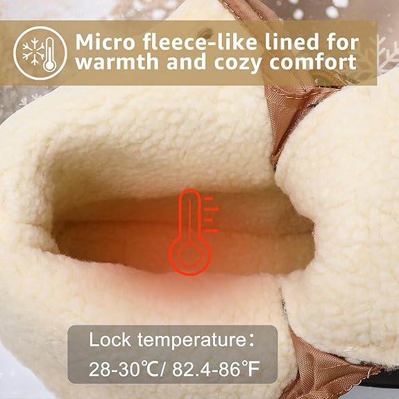 Womens Winter Duck Boots Waterproof Cold Weather Snow Boots