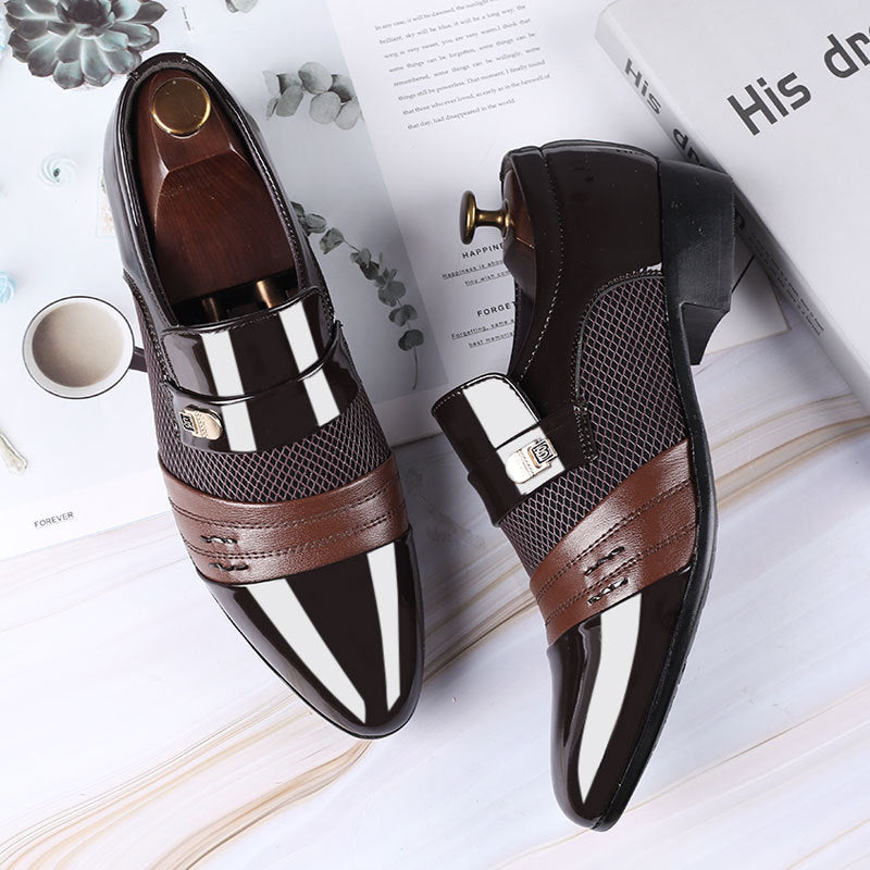 (Sale-70%off)2025 Spring New Business Patchwork Leather Shoes