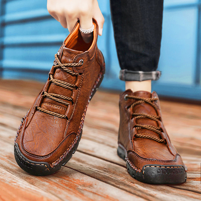 (🔥CLEARANCE SALE - 70% OFF)Handcrafted Men's Leather Shoes - Relieve Foot Pain