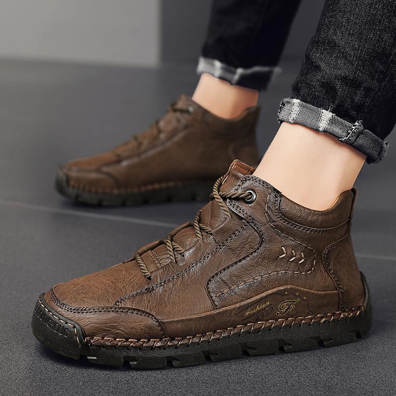 (🔥CLEARANCE SALE - 70% OFF)Handcrafted Men's Leather Shoes - Relieve Foot Pain