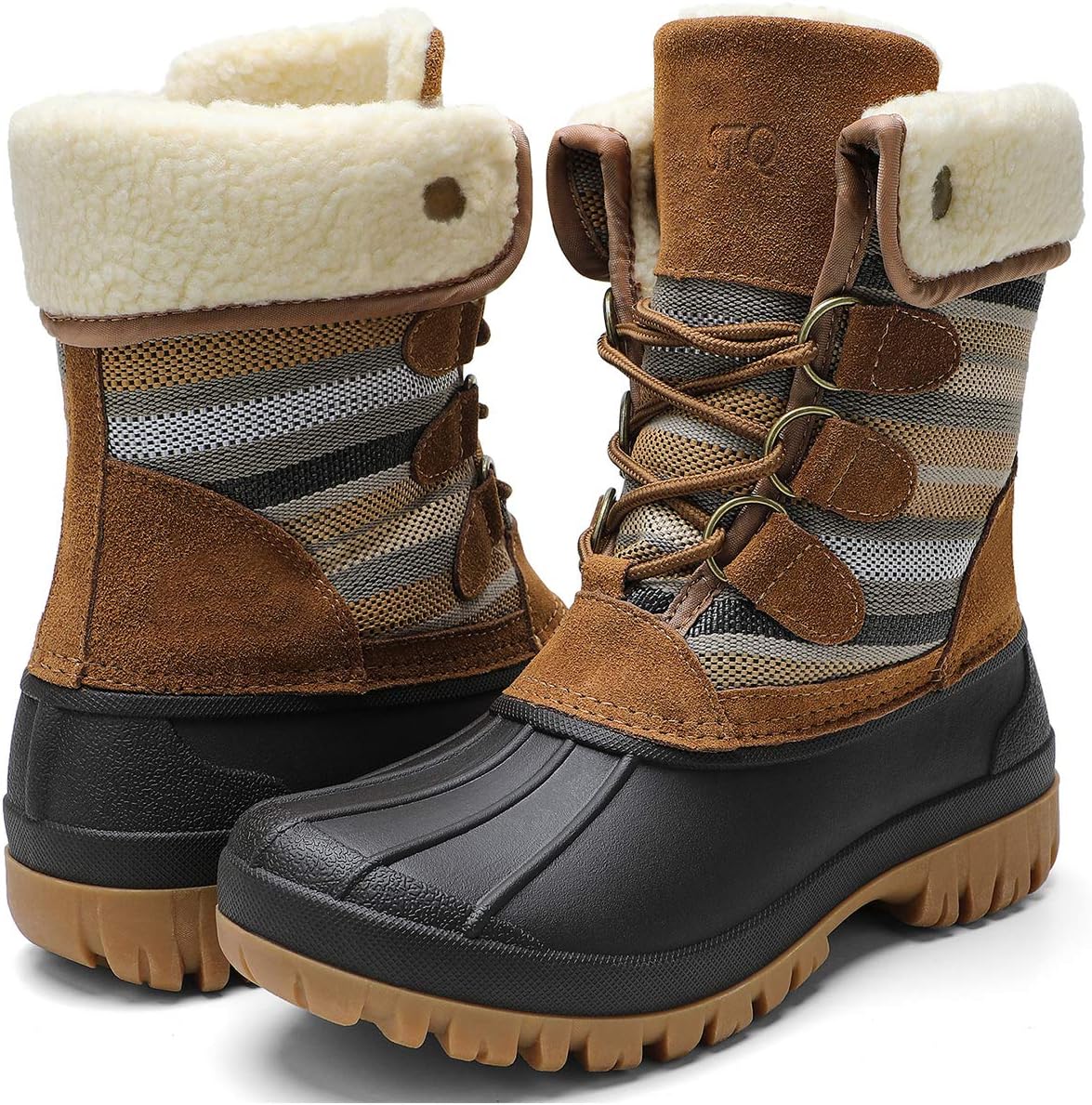 Womens Winter Duck Boots Waterproof Cold Weather Snow Boots