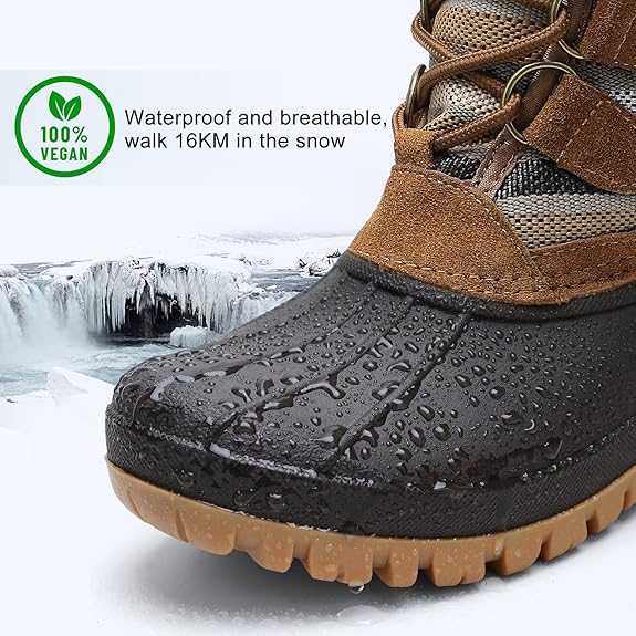 Womens Winter Duck Boots Waterproof Cold Weather Snow Boots